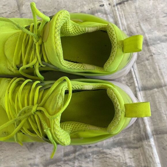 Nike Air Presto men 7 tie up low top athletic shoes neon yellow/green - Picture 12 of 13